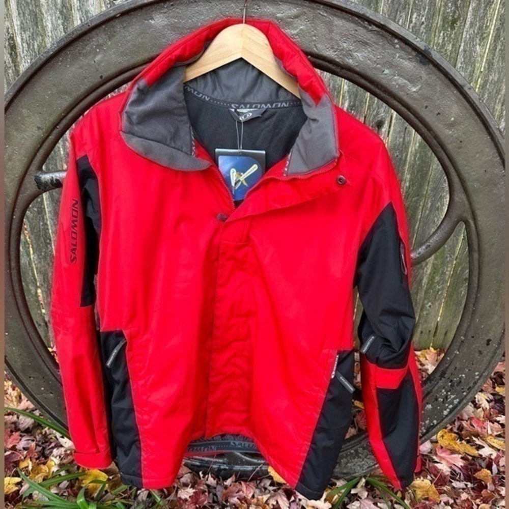 Salomon Mens Advanced Skin Matador Ski/Snowboard Winter Jacket (Red/Black) (NWT)